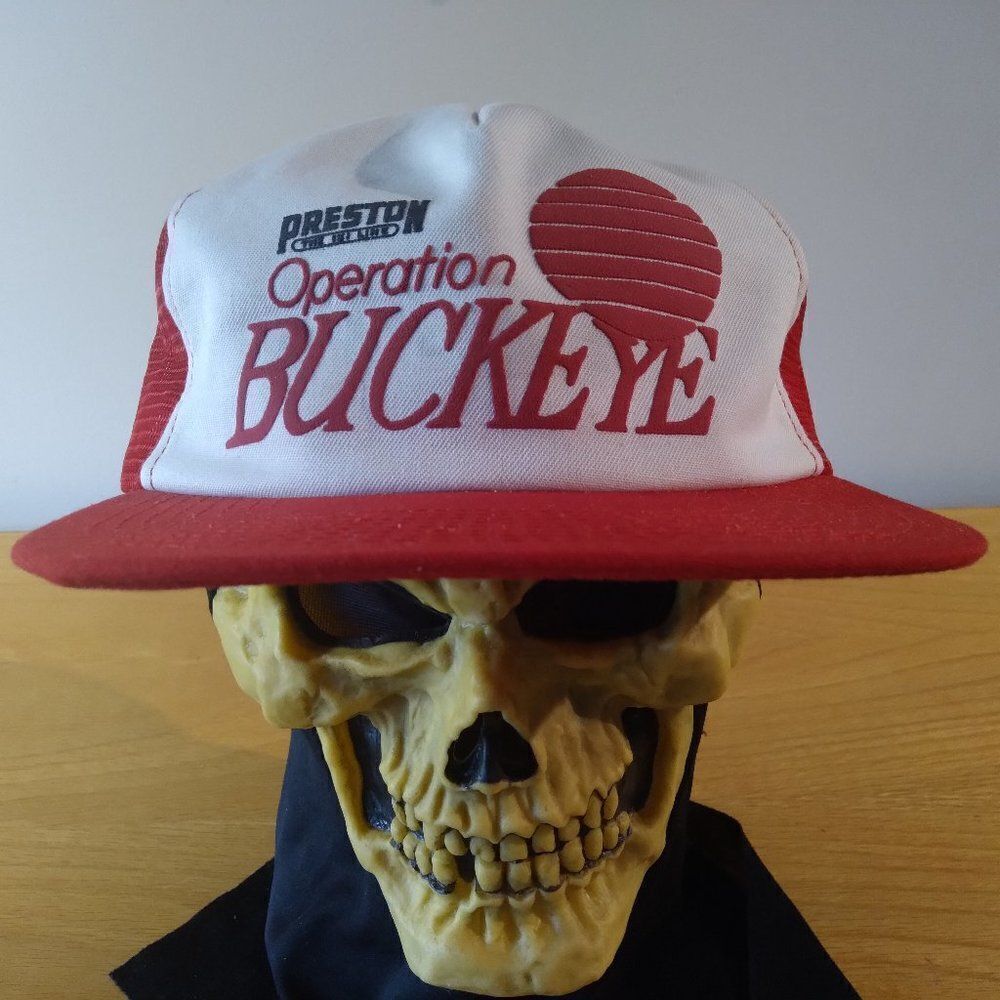 Vintage Preston Trucking 151 Line Operation Buckeye Snap Back Trucker Hat
